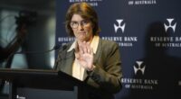 Governer of the Reserve Bank of Australia Michele Bullock,  speaks at a media conference  on Monetary Policy Decision, Sydney, 30 September 2025.