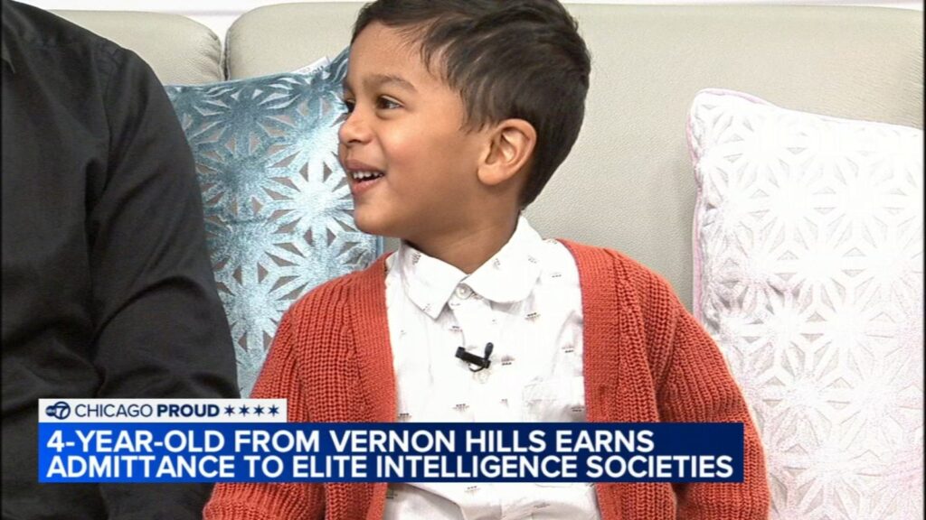 4-year-old Vernon Hills boy accepted into Mensa, Intertel