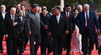 A look at the world leaders joining China's military parade in a show of solidarity with Beijing