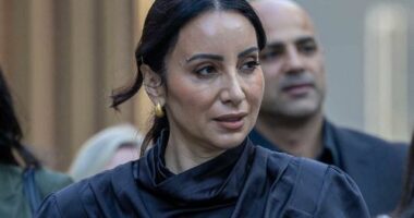 Journalist Antoinette Lattouf arrives at Federal Court.