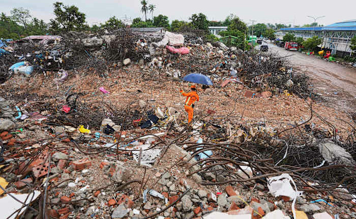 AP visit to Myanmar highlights its struggle to rebuild after an earthquake while a civil war rages