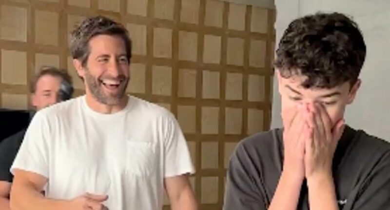 Adolescence star Owen Cooper, 15, is surprised by his acting idol Jake Gyllenhaal ahead of the Emmys in heartwarming moment