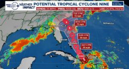 Advisories ahead of Potential Tropical Cyclone Nine