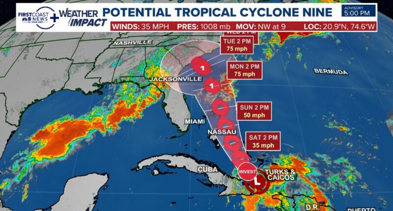 Advisories ahead of Potential Tropical Cyclone Nine