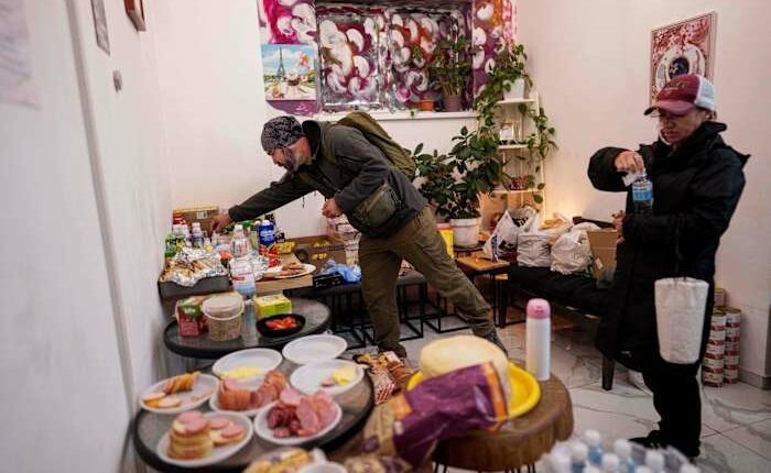 After missile strike near Kyiv, volunteers and one café owner help stitch life back together