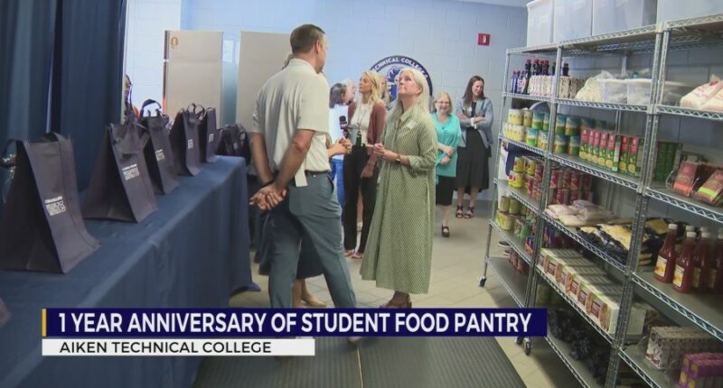 Aiken Technical College celebrates one year anniversary of student food pantry