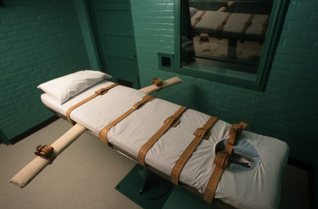 Texas lethal injection table