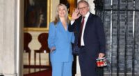 Prime Minister Anthony Albanese and Jodie Haydon arrives for an informal meeting with Prime Minister of the United Kingdom and Lady Victoria Starmer, the Prime Minister of Canada and Madam Diana Fox Carney and Ms Mette Frederiksen, Prime Minister of Denmark at 10 Downing Street.