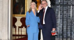 Prime Minister Anthony Albanese and Jodie Haydon arrives for an informal meeting with Prime Minister of the United Kingdom and Lady Victoria Starmer, the Prime Minister of Canada and Madam Diana Fox Carney and Ms Mette Frederiksen, Prime Minister of Denmark at 10 Downing Street.