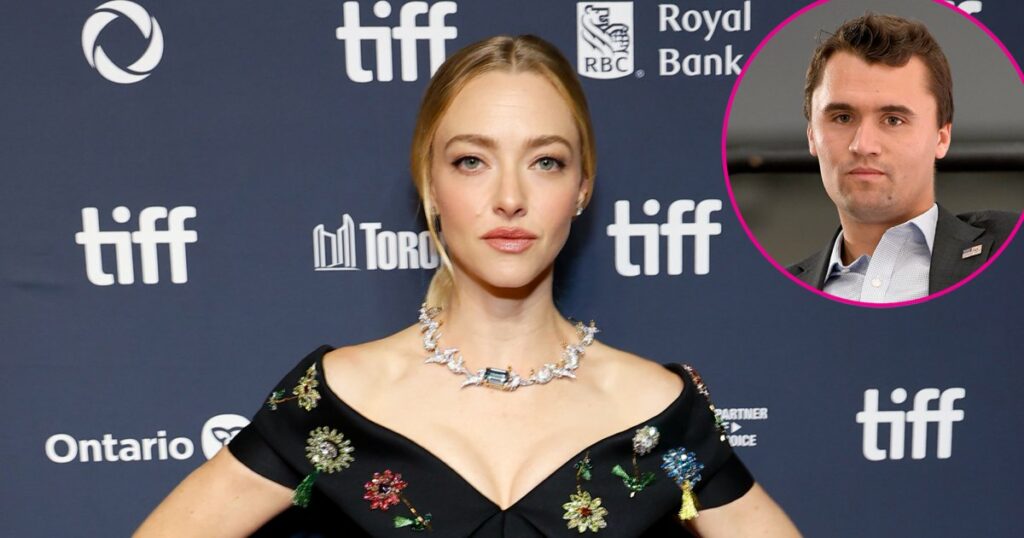 Amanda Seyfried Addresses Comments on Charlie Kirk: 'Taken Out of Context'