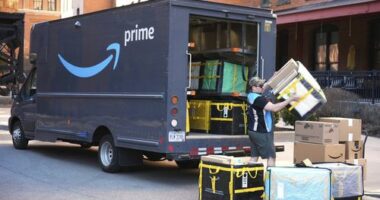An Amazon Prime driver