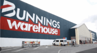 Outside of a Bunnings Warehouse store in Australia.