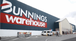 Outside of a Bunnings Warehouse store in Australia.