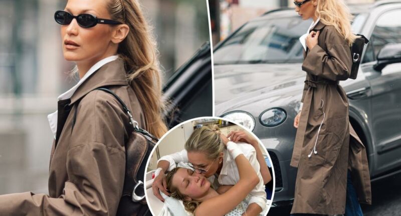 Brave Bella Hadid emerges in Paris after being hospitalized for Lyme disease