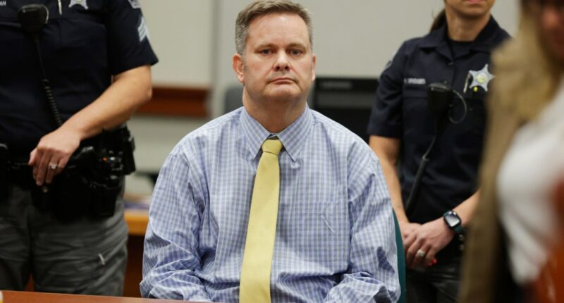 FILE - Chad Daybell sits at the defense table after the jury's verdict in his murder trial was read at the Ada County Courthouse in Boise, Idaho, on Thursday, May 30, 2024. Daybell has been sentenced to death for murder of wife and girlfriend’s 2 youngest children on Saturday, June 1. (AP Photo/Kyle Green, Pool)