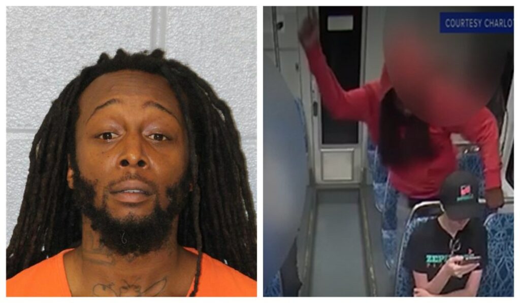 Decarlos Brown Jr.'s mugshot after he was arrested in connection with the fatal stabbing of Iryna Zarutska, a 23-year-old Ukrainian refugee.