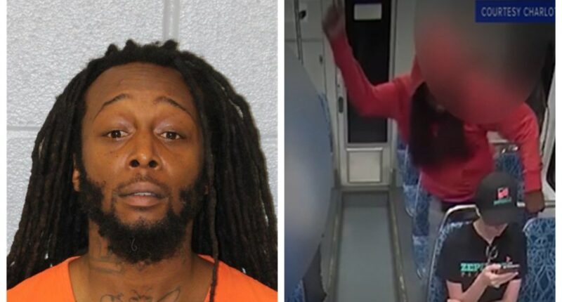 Decarlos Brown Jr.'s mugshot after he was arrested in connection with the fatal stabbing of Iryna Zarutska, a 23-year-old Ukrainian refugee.