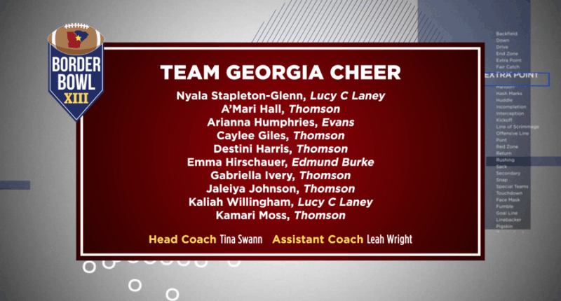 Cheer Team rosters for Border Bowl XIII revealed