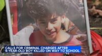 Community calls for charges after 9-year-old Anakin Perez hit, killed by car outside McNair Elementary School on Walton Street