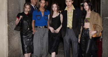 Dario Vitale debuts as Versace creative director in 'intimate' event with VIPs and sex-charged looks