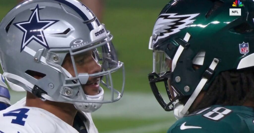Did Dak Prescott Spit First? See His Interaction With Jalen Carter