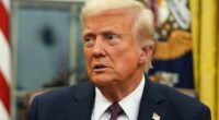 President Donald Trump signs executive orders in the Oval Office of the White House, Jan. 20, 2025, in Washington.