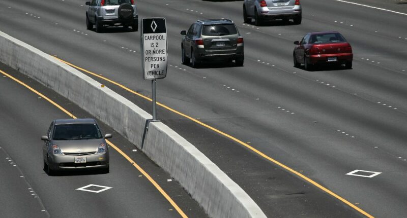 Drivers face $490 fines as HOV lane perk ends