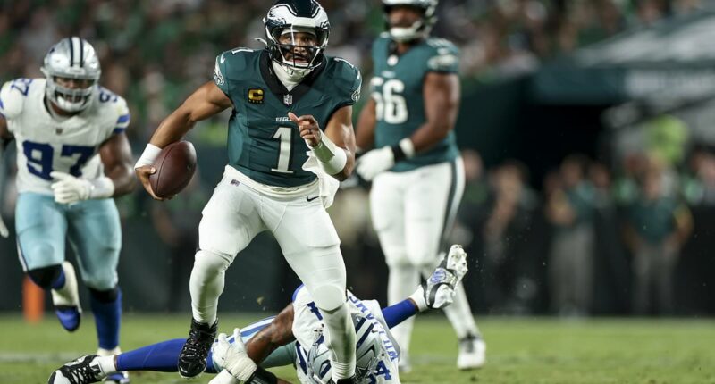 Eagles shake brutal start in NFL opener to remind Dallas Cowboys the road to Super Bowl XL runs through Philly