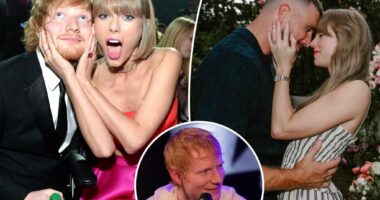 Ed Sheeran admits he found out about pal Taylor Swift’s engagement to Travis Kelce on Instagram ‘like everyone else’