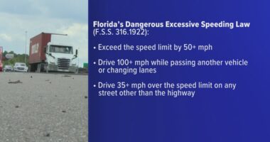 Florida enforces tougher penalties for excessive speeding
