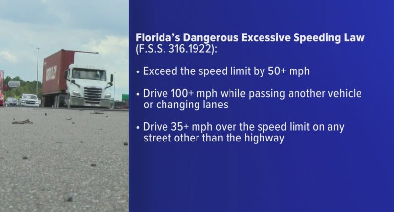 Florida enforces tougher penalties for excessive speeding