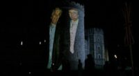 Four arrested after Trump, Epstein image projected onto Windsor Castle