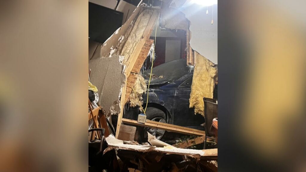 Four cars crash into Jacksonville woman's home