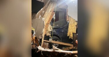 Four cars crash into Jacksonville woman's home