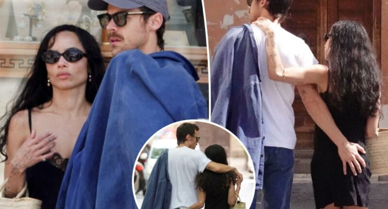 Harry Styles and Zöe Kravitz grab each other’s butts during PDA-packed outing in Rome