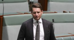 Shadow Minister for Home Affairs Andrew Hastie, in the House of Representatives, at Parliament House in Canberra on Monday 1 September 2025. fedpol Photo: Alex Ellinghausen