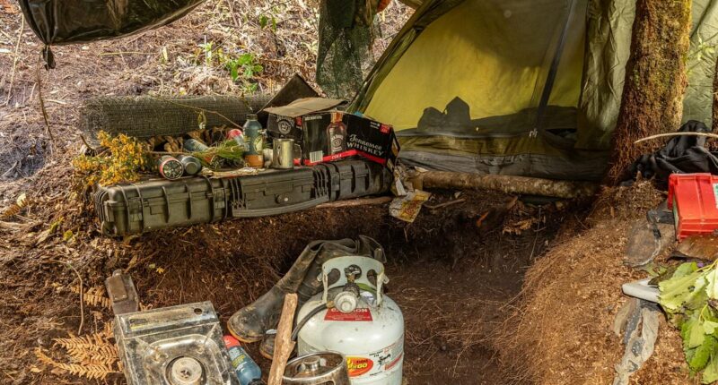 Inside the 'grim' main campsite used by Tom Phillips and his children - as photos confirm long-held suspicions about the fugitive father