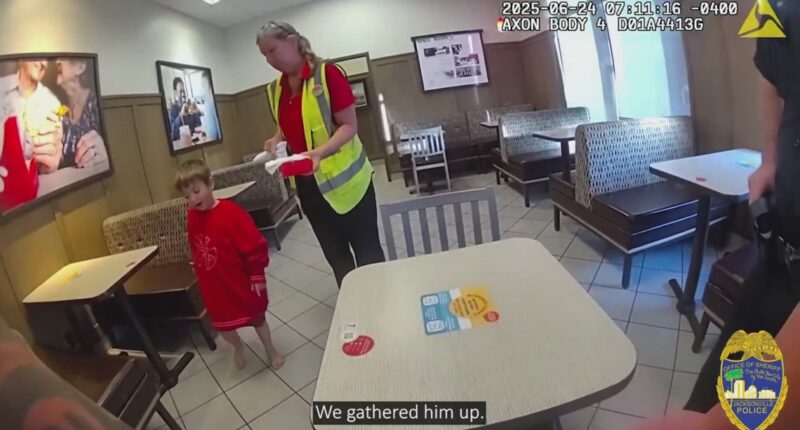 Jacksonville Sheriff's officers rescue little boy who wandered off for solo Chick-fil-A in viral video