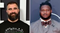 Jason Kelce Has Risque Reaction to NFL Star Jalen Carter’s Spitting Act