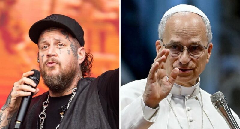 Jelly Roll Celebrates After Meeting Pope Leo XIV