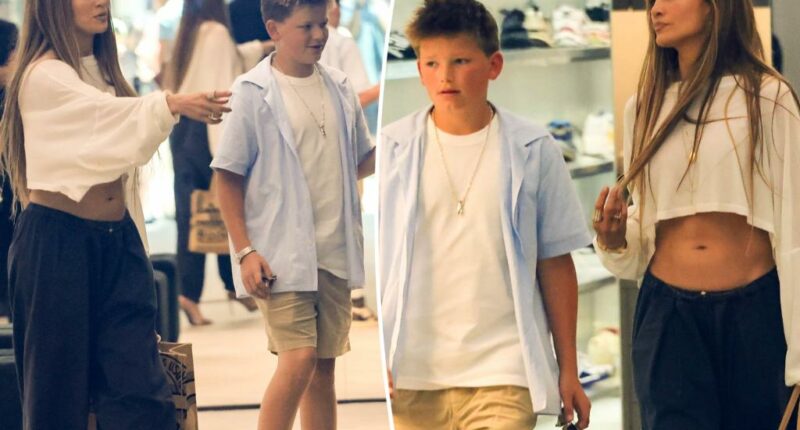 Jennifer Lopez takes Ben Affleck’s son, Samuel, shopping one year after filing for divorce from actor