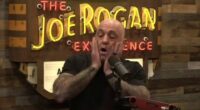 Podcaster Joe Rogan looked stunned as he heard the news about Charlie Kirk's death.