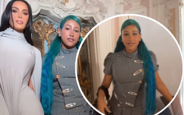 KIM KARDASHIAN BLASTED FOR ALLOWING NORTH TO GET A DERMAL PIERCING