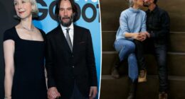 Keanu Reeves, 61, and Alexandra Grant, 52, hold hands at Broadway show after addressing marriage rumors