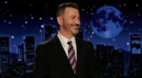 Kimmel takes on Carr, Trump in tearful return to late night