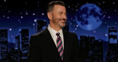 Kimmel takes on Carr, Trump in tearful return to late night