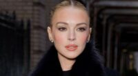 Lindsay Lohan continues to flaunt her youthful glow on chic NYC outing