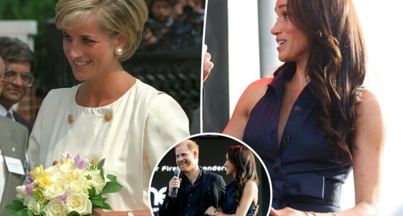 Meghan Markle pairs backless dress with Princess Diana’s watch for appearance with Prince Harry