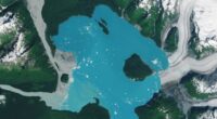 Melting glacier creates a new island in Alaska, satellite images show