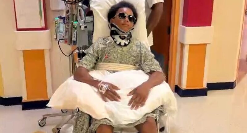 Missouri teen paralyzed in first high school football game shows courage: 'Keep praying'